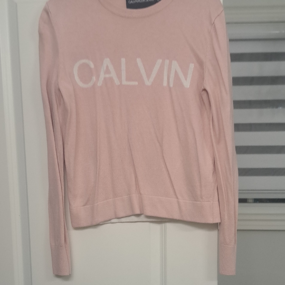 Calvin Klein Soft Pink Crewneck Top